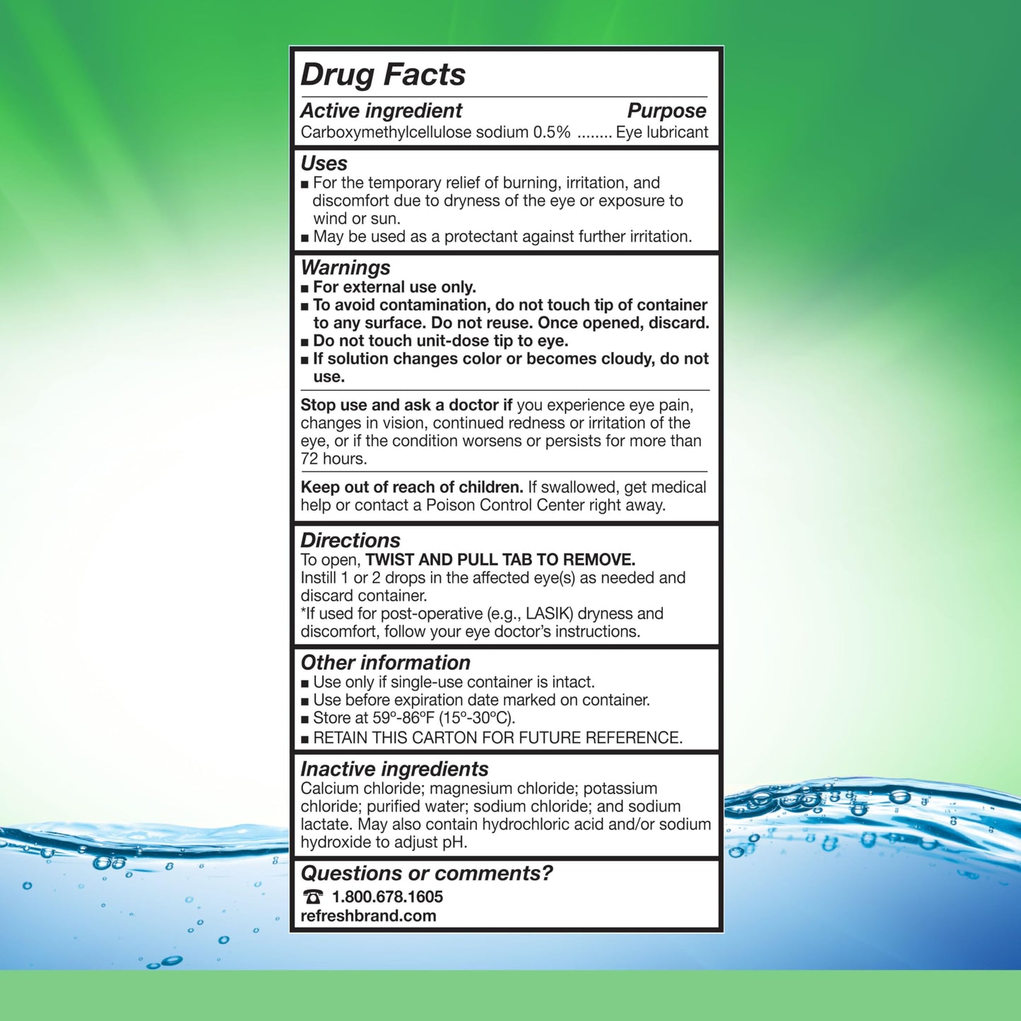 Refresh Plus Preservative-Free Eye Drops — 30 Count, Single-Use Vials