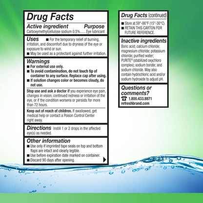 Refresh Tears Lubricant Eye Drops — 2 Bottles, 0.5 fl oz