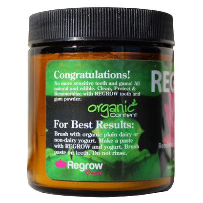 REGROW Remineralizing Tooth Powder – Stop Tooth Sensitivity & Gums, Natural Whitening