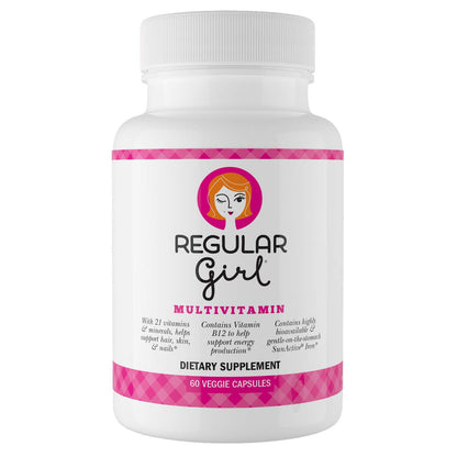 Regular Girl Women's Multivitamin | 60 Capsules | 21 Essential Vitamins