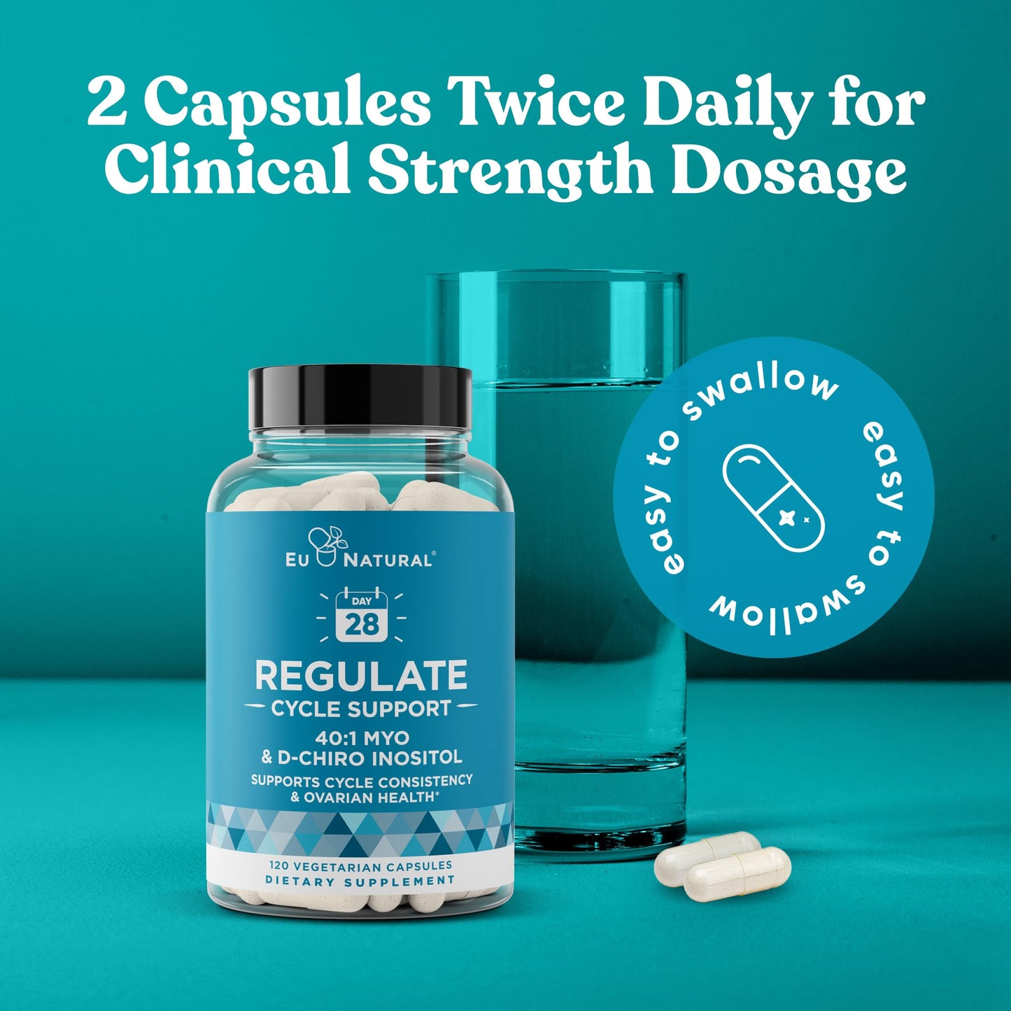 Regulate Cycle Support – Myo-Inositol 40:1 (2000mg) & D-Chiro Inositol 50mg