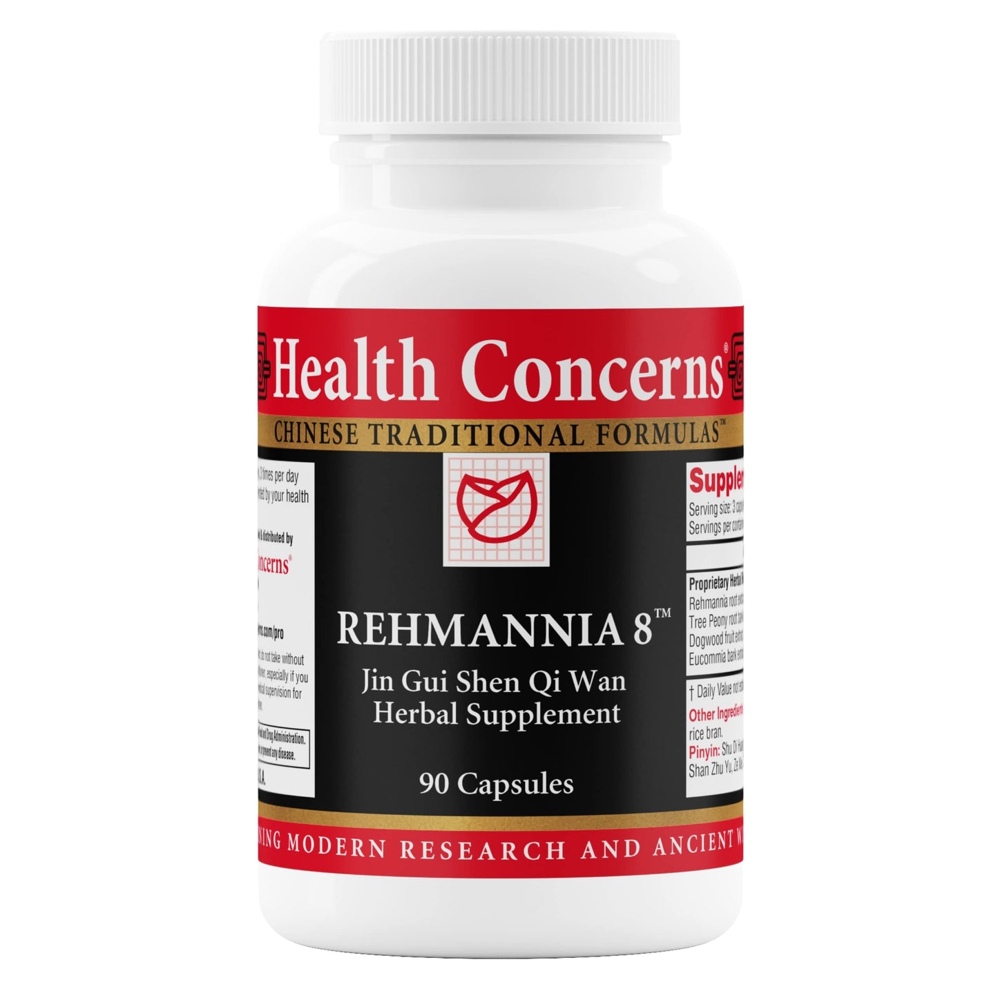 Health Concerns Rehmannia 8 Kidney Detox & Back Support – 90 Capsules