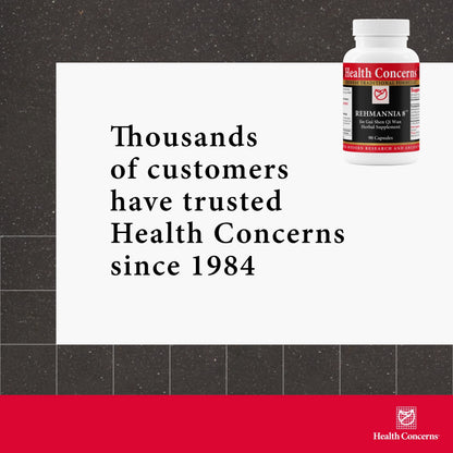 Health Concerns Rehmannia 8 Kidney Detox & Back Support – 90 Capsules
