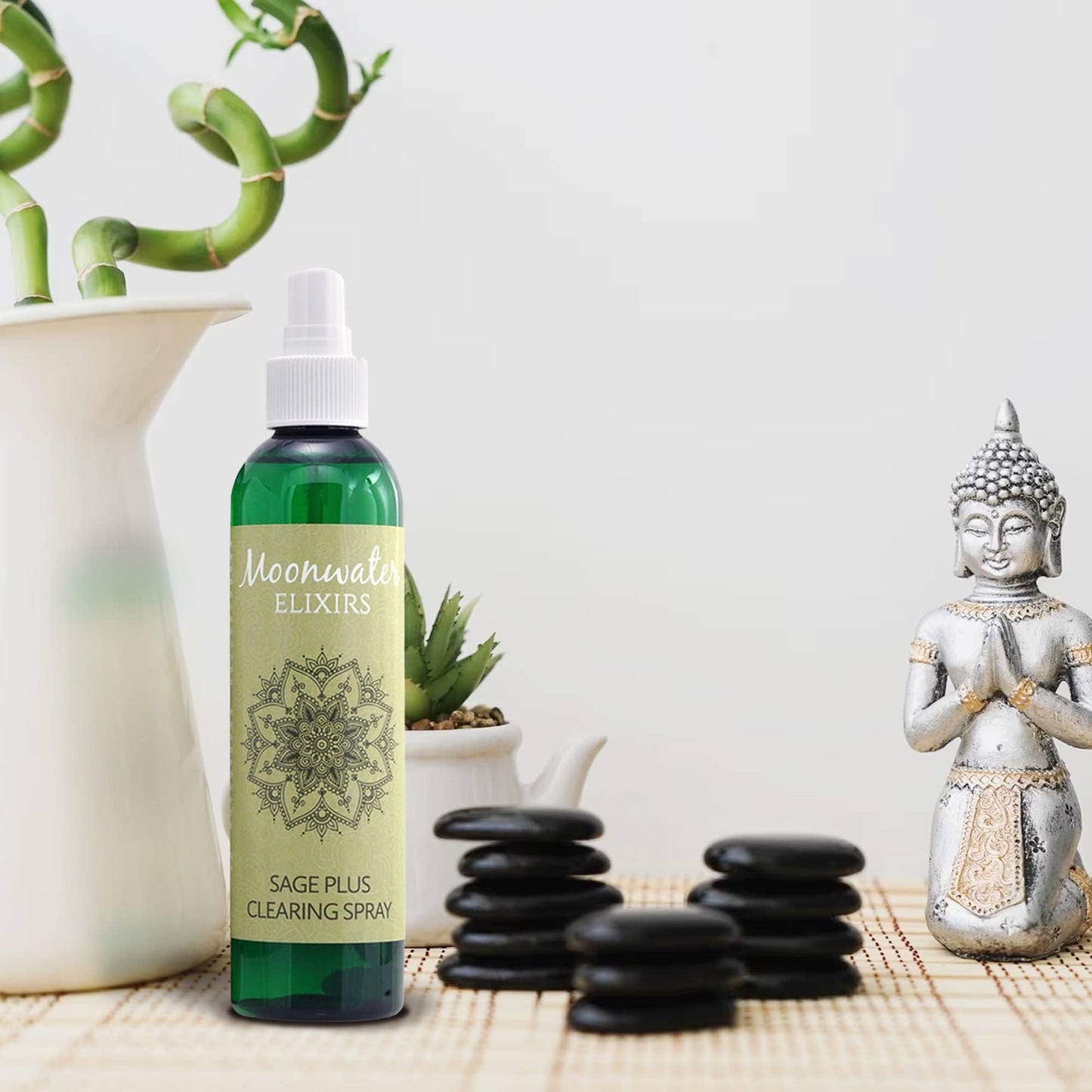 White Sage Smudge Spray – Reiki Charged Sage Mist for Cleansing & Aura Protection (4oz)
