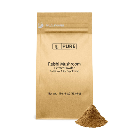 PURE ORIGINAL INGREDIENTS Reishi Mushroom (1lb) Lingzhi, Traditional Supplement, Non-GMO, Lab-Verified BritishVita | Premium UK Vitamins & Wellness Supplements