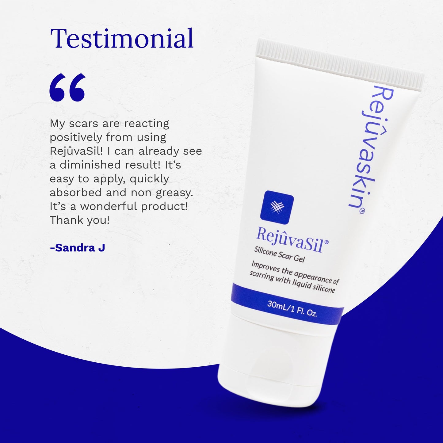 RejuvaSil Silicone Scar Gel by Rejuvaskin | Smooths Scars & Soothes Itching