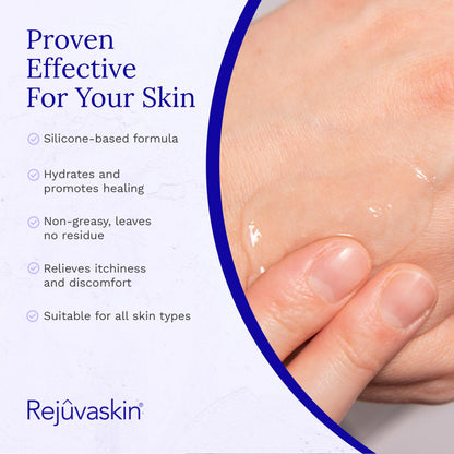 Rejuvaskin RejuvaSil Silicone Scar Gel – 15ml for Surgical Scars, Burns & Acne Scars