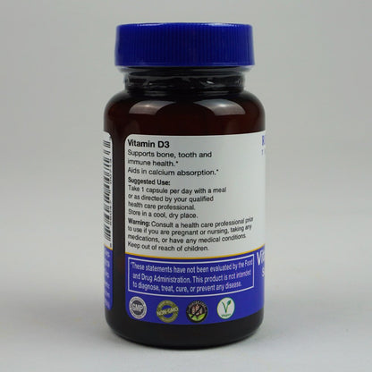 Rejuvenation Therapeutics Vitamin D3 - Bone Health Support | 60 Vegan Capsules