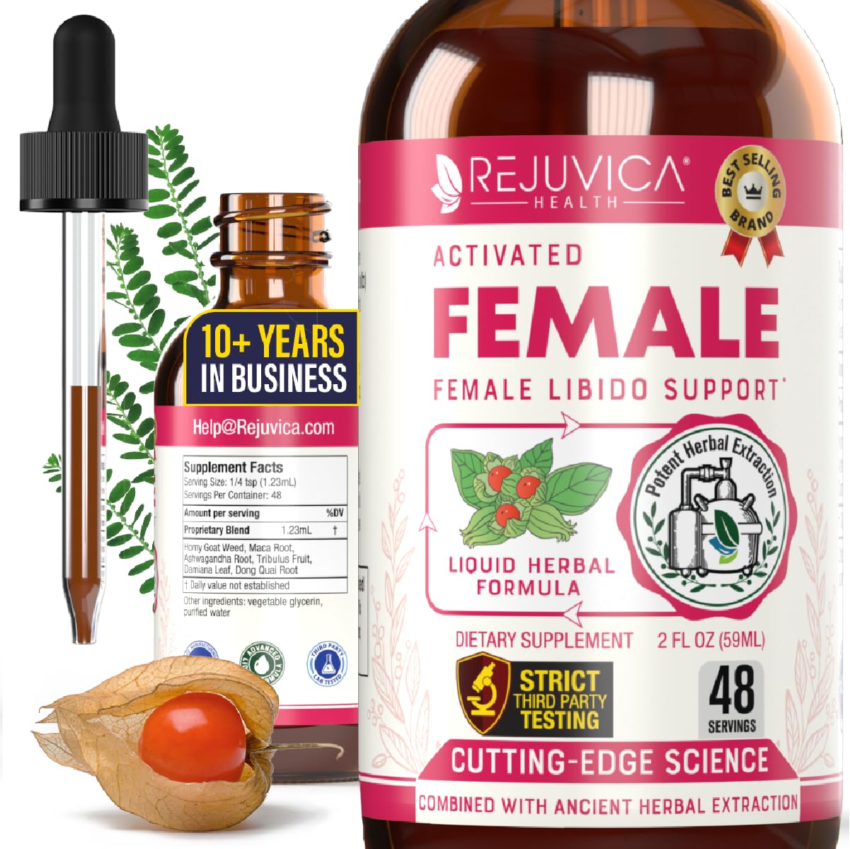 Rejuvica Health Activated Female – Advanced Female Libido Support (Liquid Delivery)