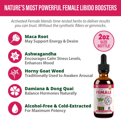Rejuvica Health Activated Female – Advanced Female Libido Support (Liquid Delivery)