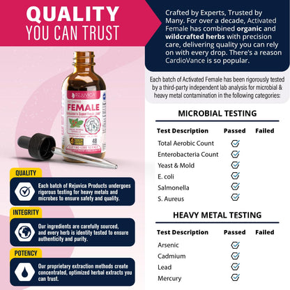 Rejuvica Health Activated Female – Advanced Female Libido Support (Liquid Delivery)