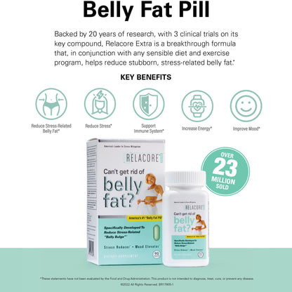 Relacore Extra Max Strength for Women - Cortisol Support & Belly Fat Reduction
