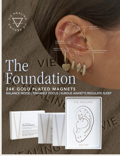 Vie Healing 24K Gold Ear Seeds – Acupressure & Wellness