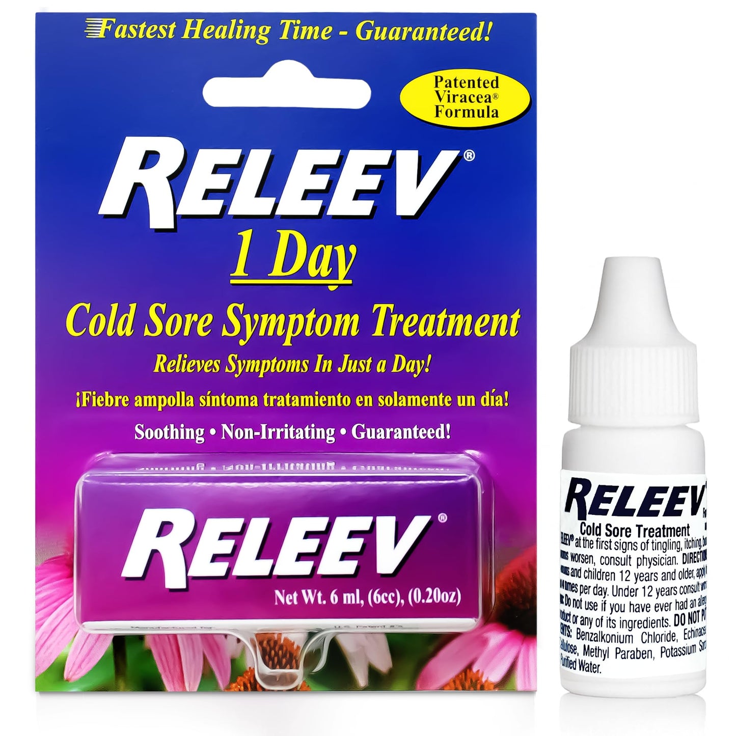 Releev 1 Day Cold Sore Treatment 6ml – Targeted Relief, Viracea Formula