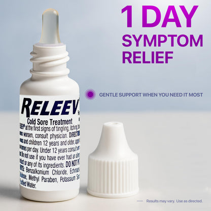 Releev 1 Day Cold Sore Treatment 6ml – Targeted Relief, Viracea Formula