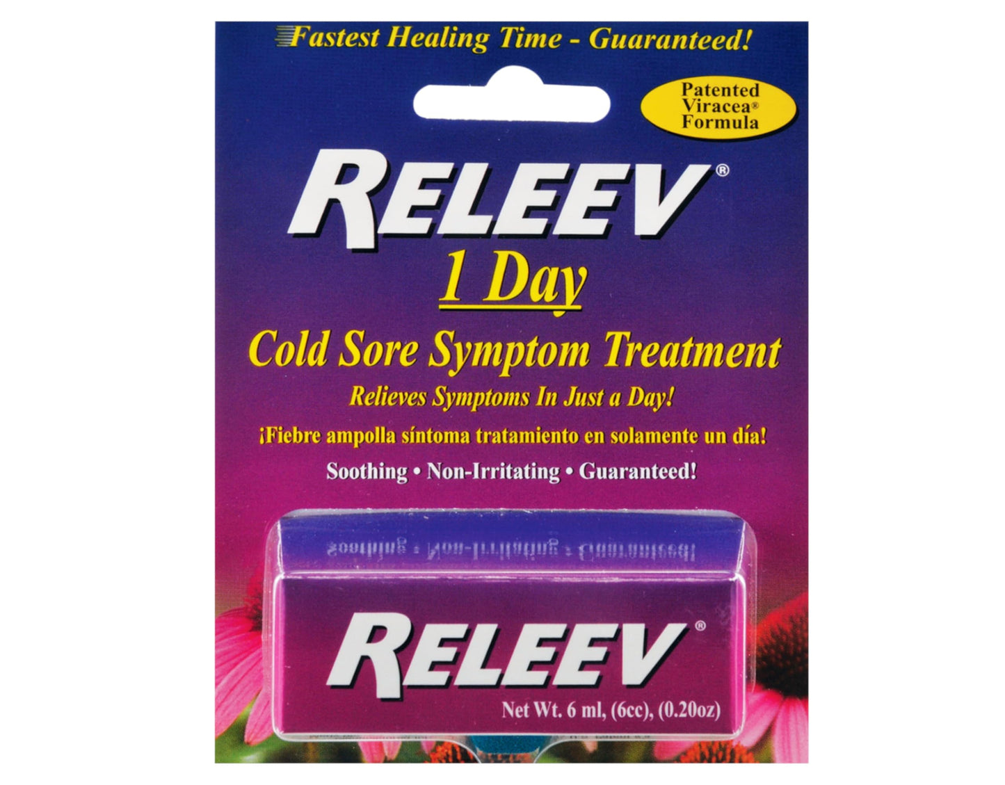 Releev 1 Day Cold Sore Treatment 6ml – Targeted Relief, Viracea Formula