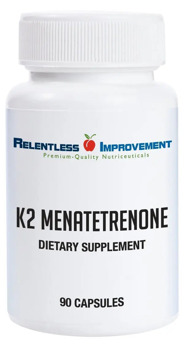Relentless Improvement Vitamin K2 MK4 15,000 mcg — High-Potency, Soy-Free Vegi-Capsules BritishVita | Premium UK Vitamins & Wellness Supplements