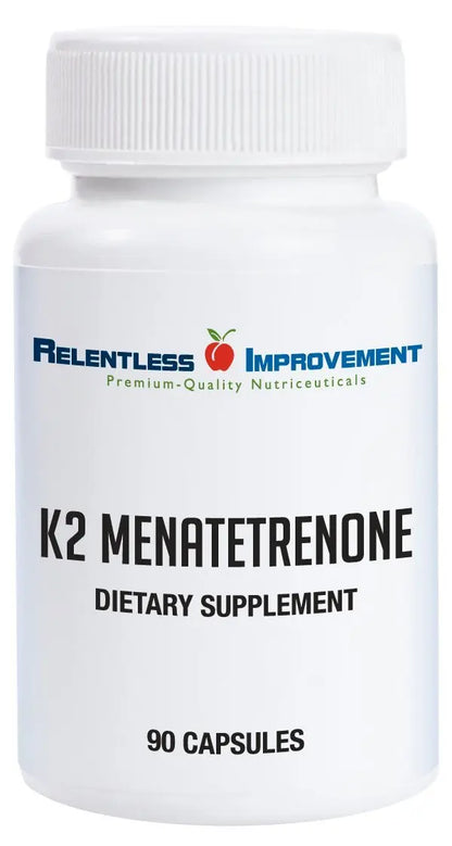 Relentless Improvement Vitamin K2 MK4 15,000 mcg — High-Potency, Soy-Free Vegi-Capsules BritishVita | Premium UK Vitamins & Wellness Supplements