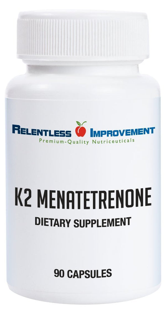 Relentless Improvement Vitamin K2 MK4 15,000 mcg — High-Potency, Soy-Free Vegi-Capsules BritishVita | Premium UK Vitamins & Wellness Supplements