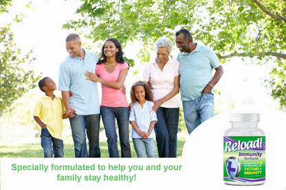 Reload! Immunity Antioxidant Multivitamin – Echinacea, Vitamins A, C, D, Zinc, Selenium, Ginkgo, Aloe, Probiotic/Prebiotic, Fenugreek | 120ct, 30 Day Supply