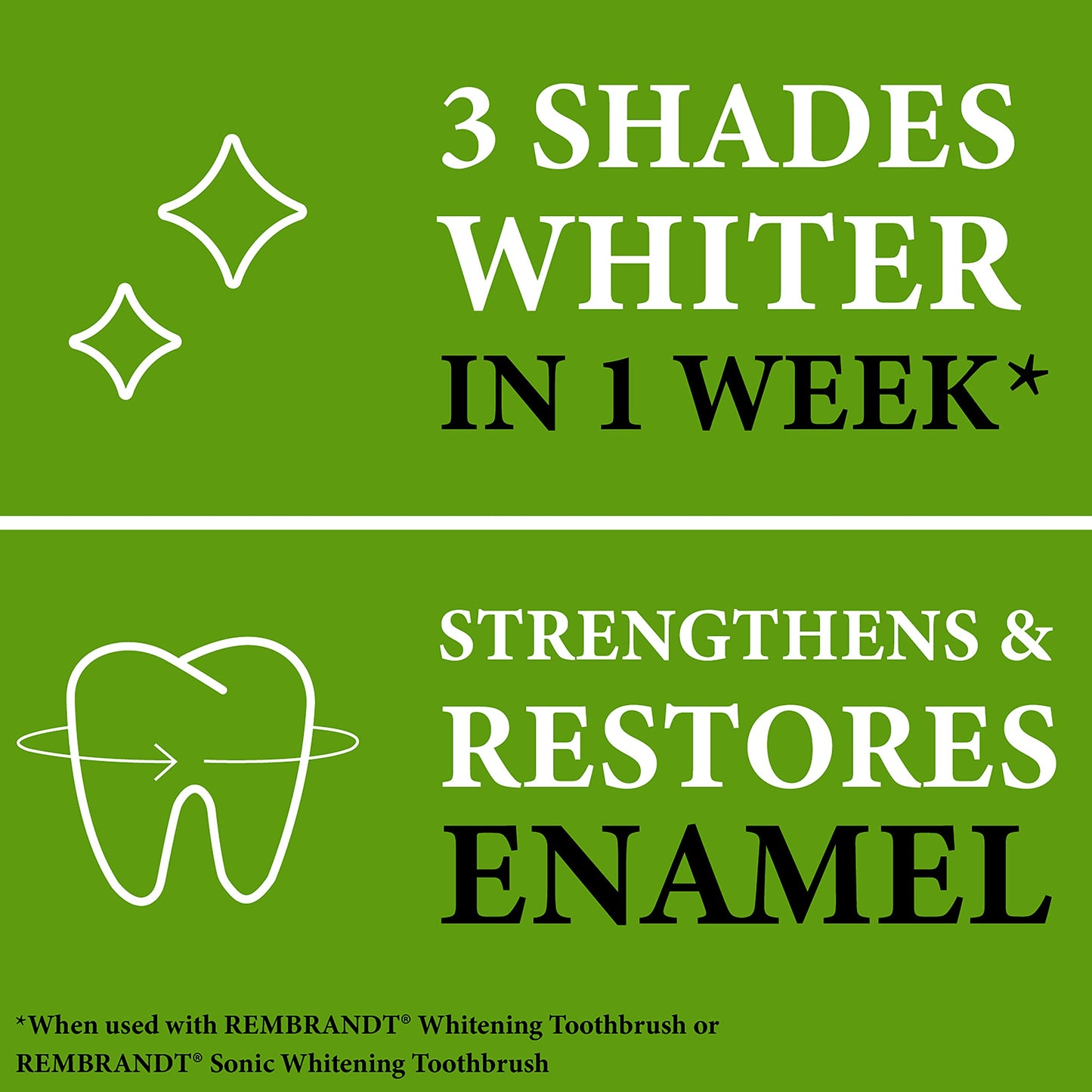 Rembrandt Deeply White + Peroxide Toothpaste – Fresh Mint, 2.6 oz x 2 Pack