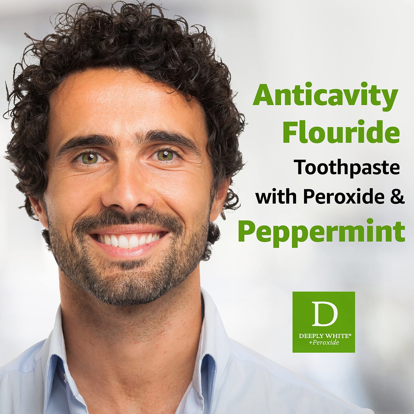 Rembrandt Deeply White + Peroxide Toothpaste – Fresh Mint, 2.6 oz x 2 Pack