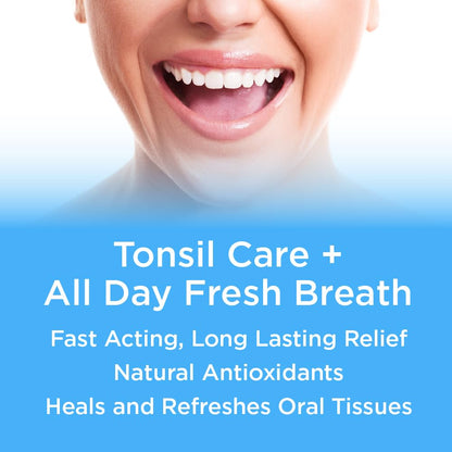 Remedy Mouthwash & Tonsil Stone Remover Rinse – Mint 17oz | Alcohol-Free, Paraben-Free, Gluten-Free