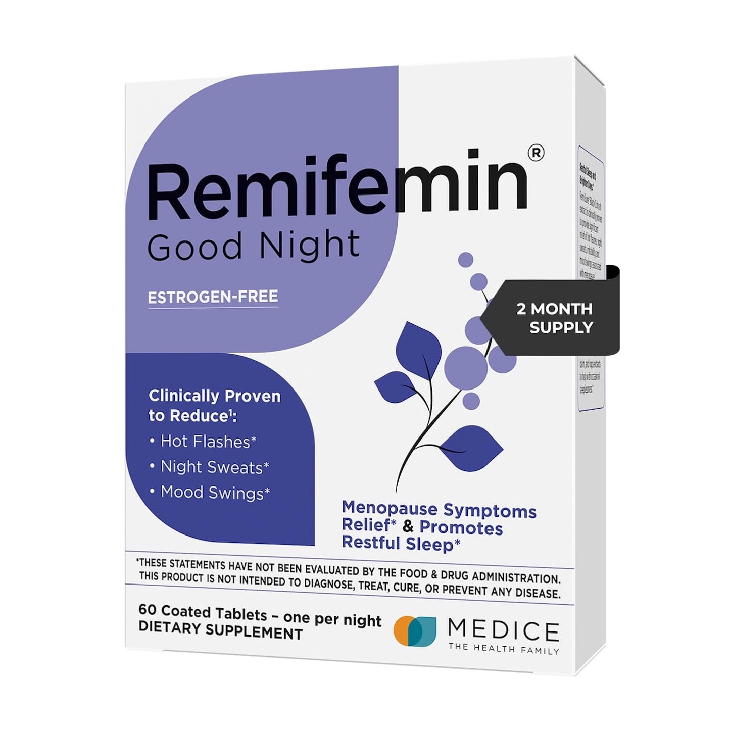 Remifemin Good Night – Menopause Relief & Sleep Support | Estrogen-Free, Black Cohosh, Made in Germany | 60 Tablets
