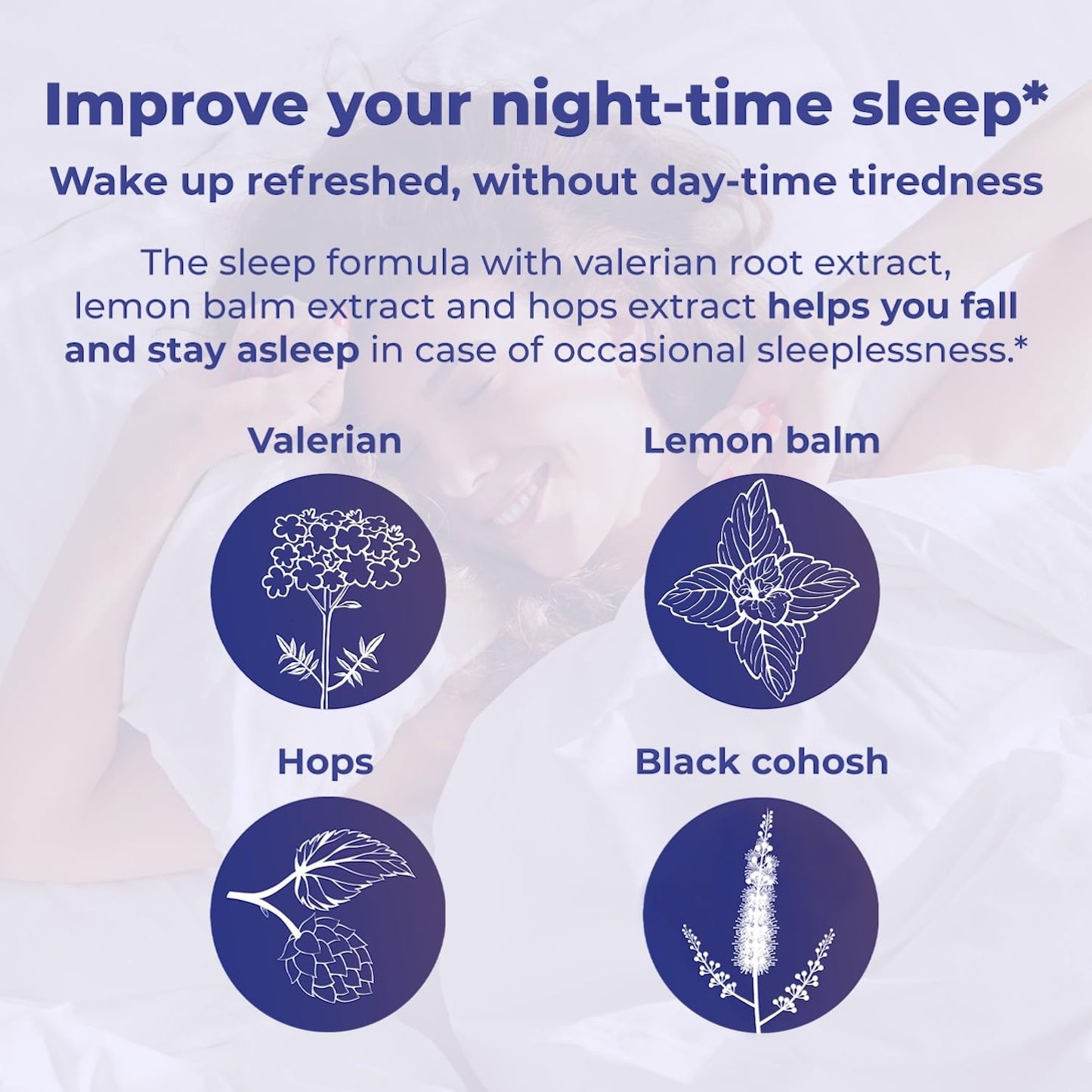 Remifemin Good Night – Menopause Relief & Sleep Support | Estrogen-Free, Black Cohosh, Made in Germany | 60 Tablets