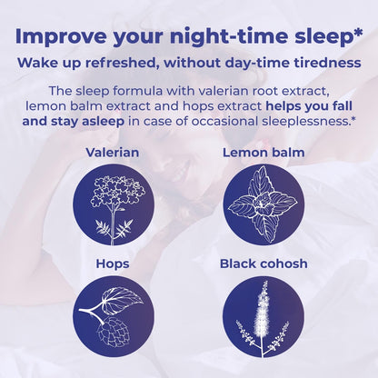 Remifemin Good Night – Menopause Relief & Sleep Support | Estrogen-Free, Black Cohosh, Made in Germany | 60 Tablets