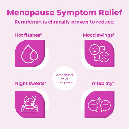 Remifemin Menopause Symptoms Relief – Estrogen-Free Black Cohosh, Made in Germany, 120 Tablets