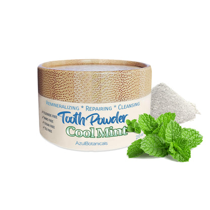 Remineralizing Tooth Powder - Cool Mint (Fluoride Free, SLS Free, Nano Free)