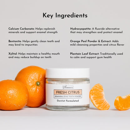 Remineralizing Tooth Powder – Fluoride-Free, Vegan Oral Care