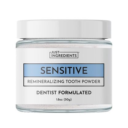 Remineralizing Tooth Powder – Fluoride-Free Oral Care (Regular & Sensitive) – Vegan, Non-GMO