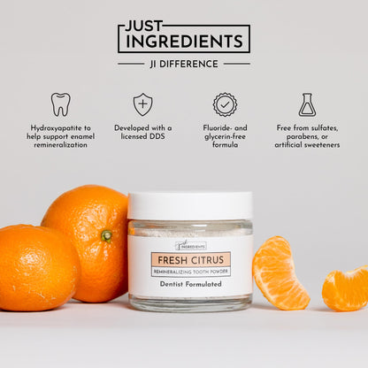 Remineralizing Tooth Powder – Fluoride-Free, Vegan Oral Care
