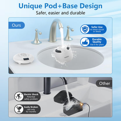 2025 Ultrasonic Retainer Cleaner for Dentures & Aligners | Durable Base (White)
