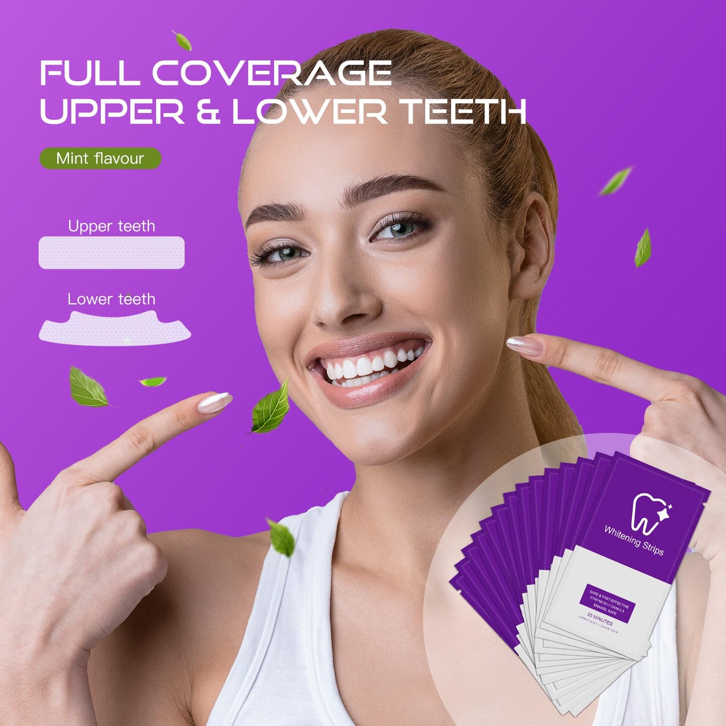 Teeth Whitening Strips – Pack of 28, 14 Treatments – Safe for Enamel, Sensitivity-Free