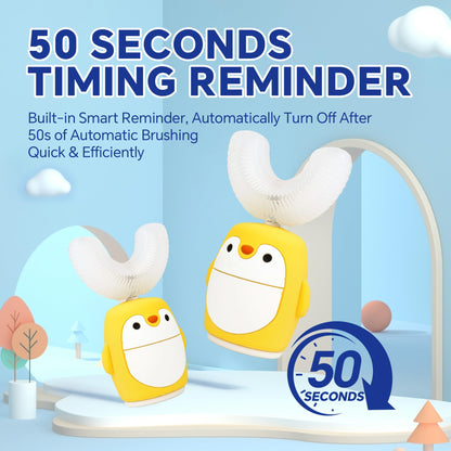Renaelelife Kids Sonic Toothbrush – U‑Shaped, IPX7, 5 Modes, 360° Cleaning