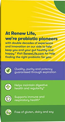 Renew Life Daily Balance Probiotic 60 Count - Prebiotics & Probiotics