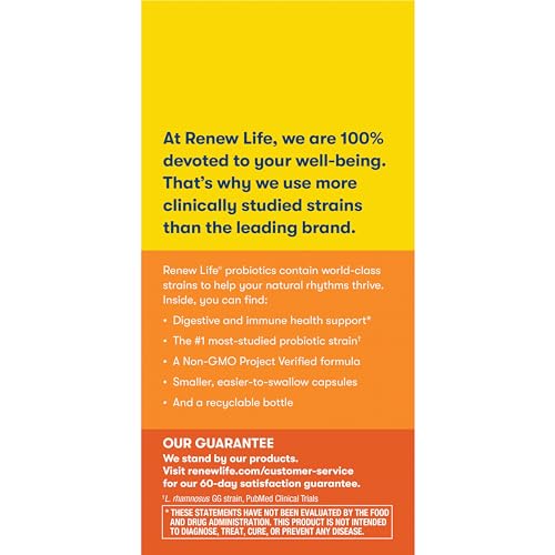 Renew Life Everyday Probiotic Capsules - 30 Count, 15B CFU, Dairy/Soy/Gluten-Free
