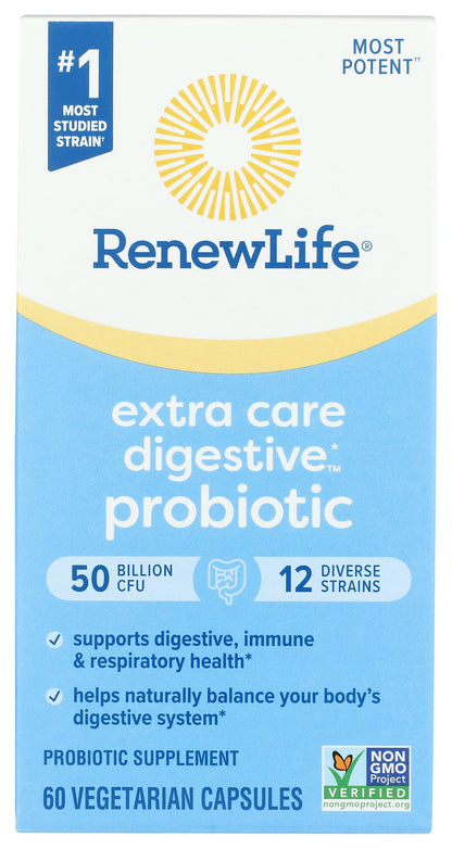 Renew Life Ultimate Flora Extra Care Probiotic 50 Billion, 60 Count