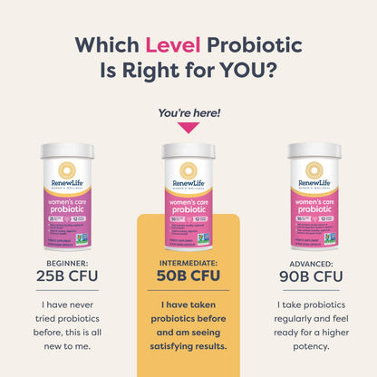 Renew Life Women's Probiotic Capsules 50B CFU - Vaginal, Urinary & Digestive Health (30 Count)