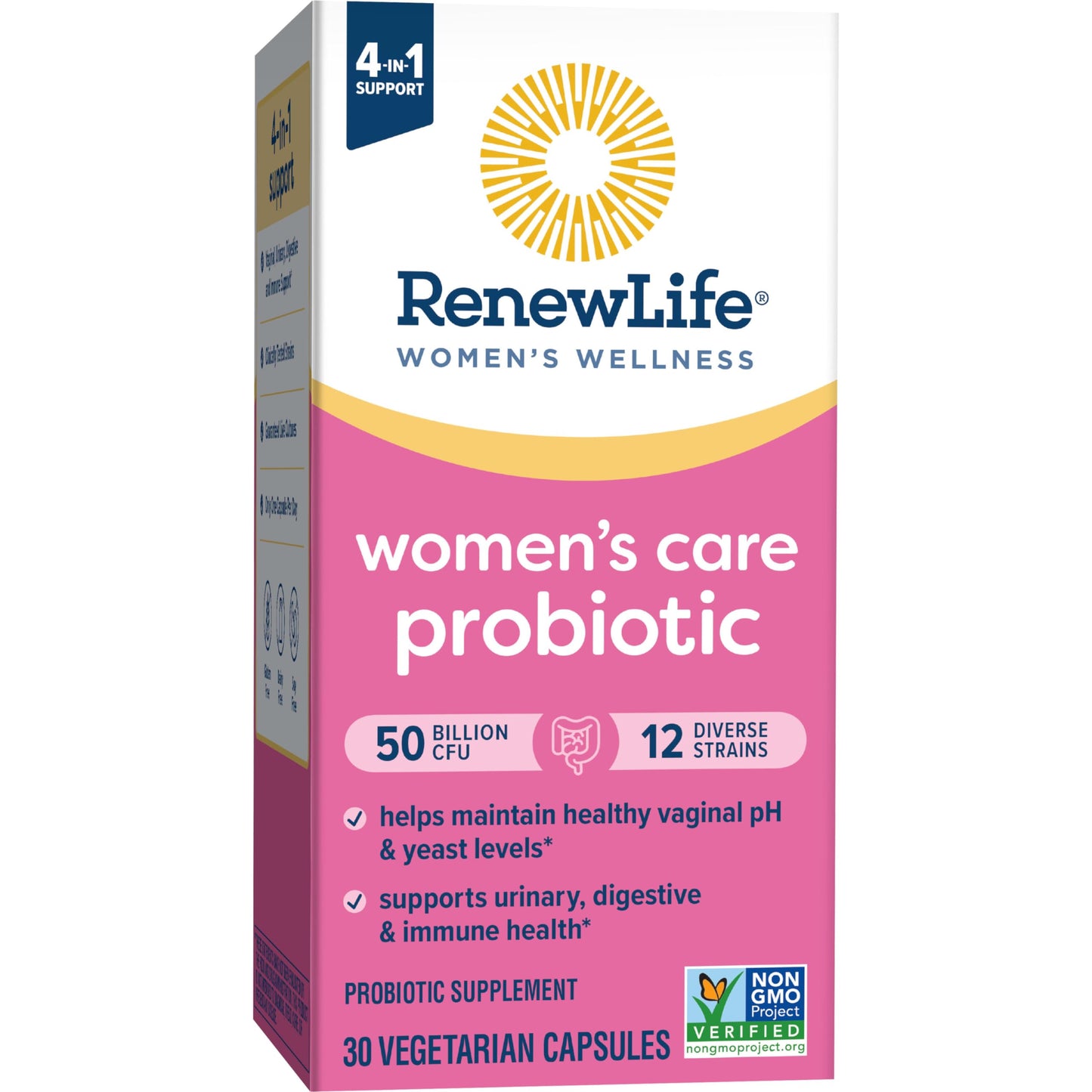 Renew Life Women's Probiotic Capsules 50B CFU - Vaginal, Urinary & Digestive Health (30 Count)