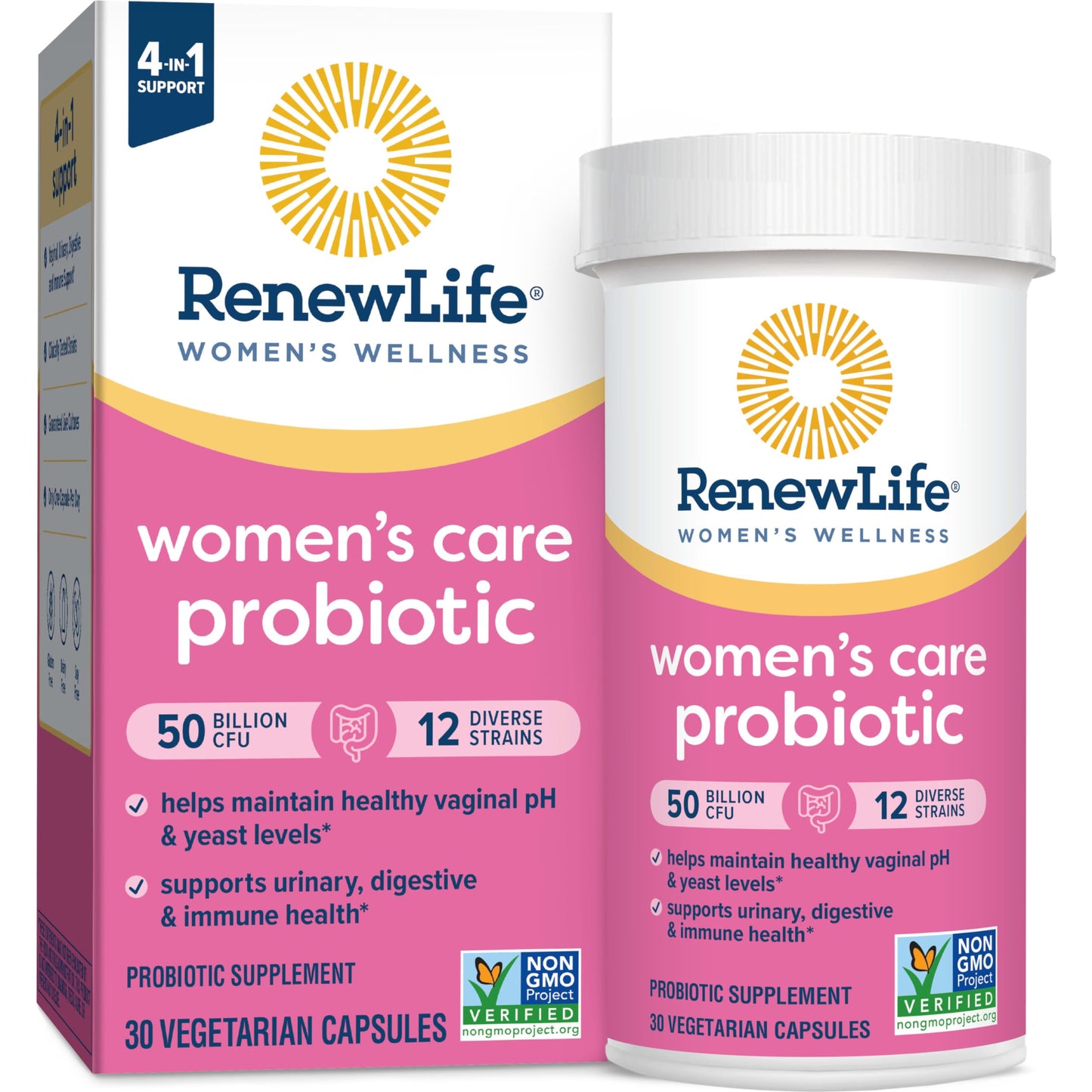 Renew Life Women's Probiotic Capsules 50B CFU - Vaginal, Urinary & Digestive Health (30 Count)