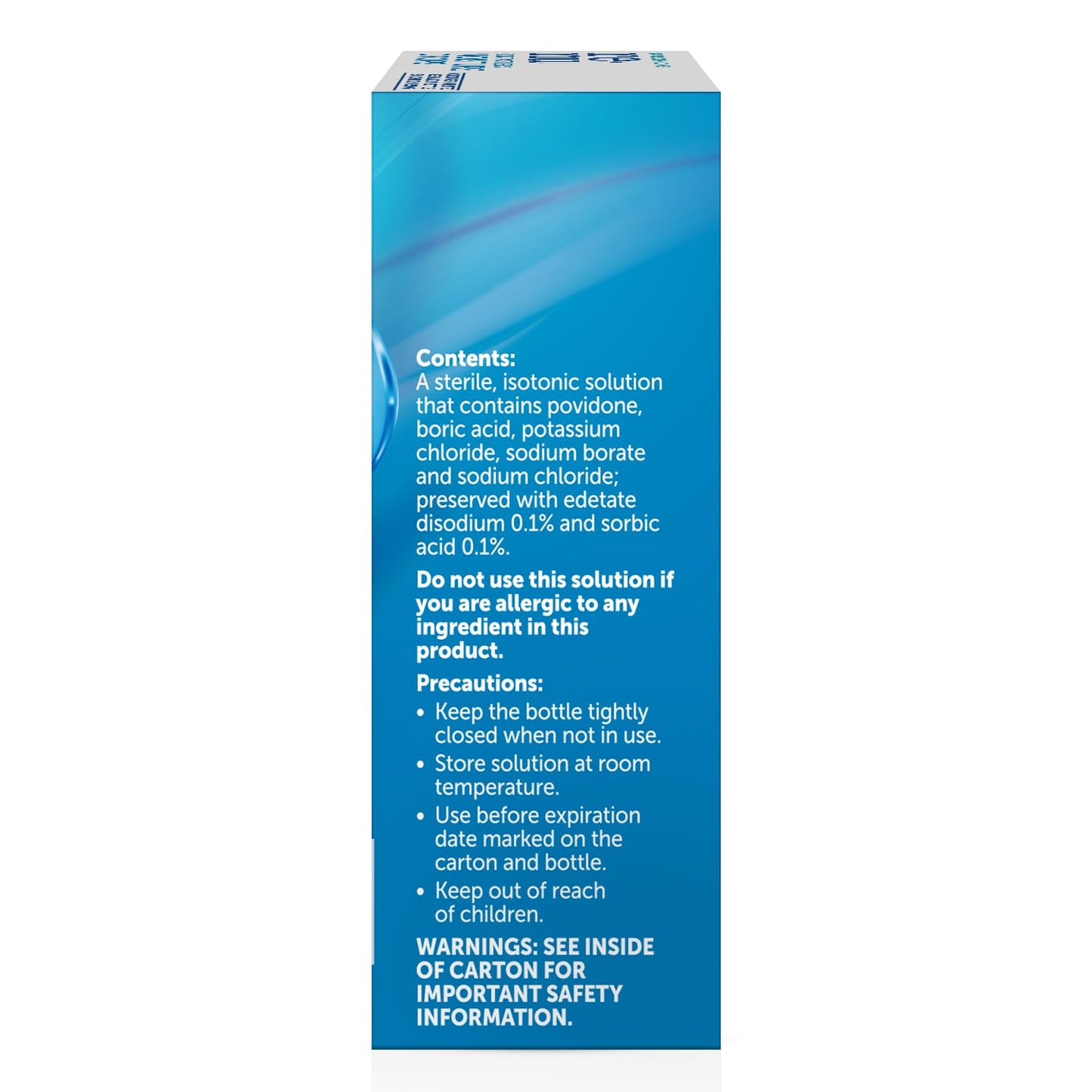 Renu Contact Lens Moisture Drops 0.27 fl oz (8 mL) - Pack of 6 | Rewetting & Lubricating Drops