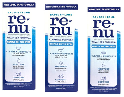 Renu Multi-Purpose Contact Lens Solution Travel Size 2 oz - 3 Pack