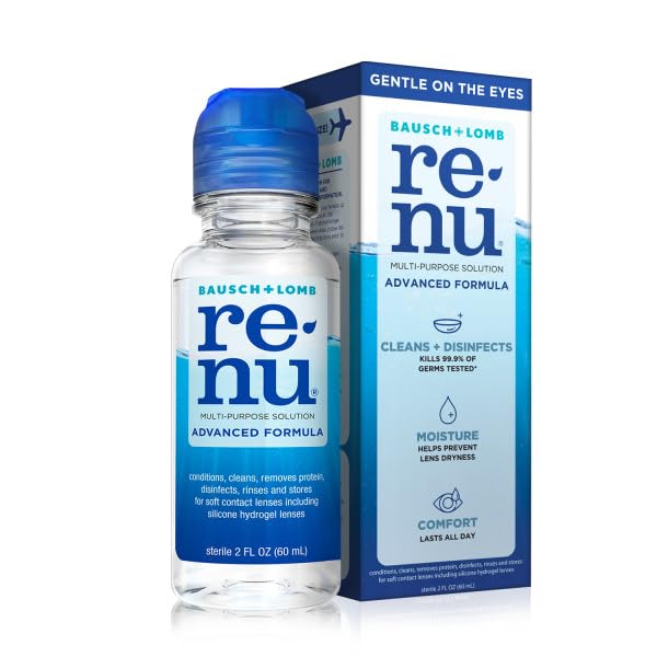 Renu Advanced Formula Multi-Purpose Solution – 2 oz Travel Pack (Pack of 2)