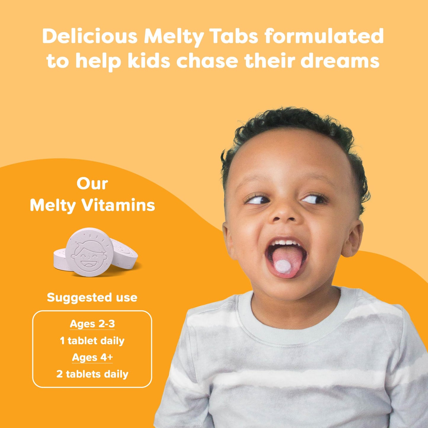 Renzo's Invincible Vitamin C for Kids with Elderberry & Zinc – 60 Melty Tabs
