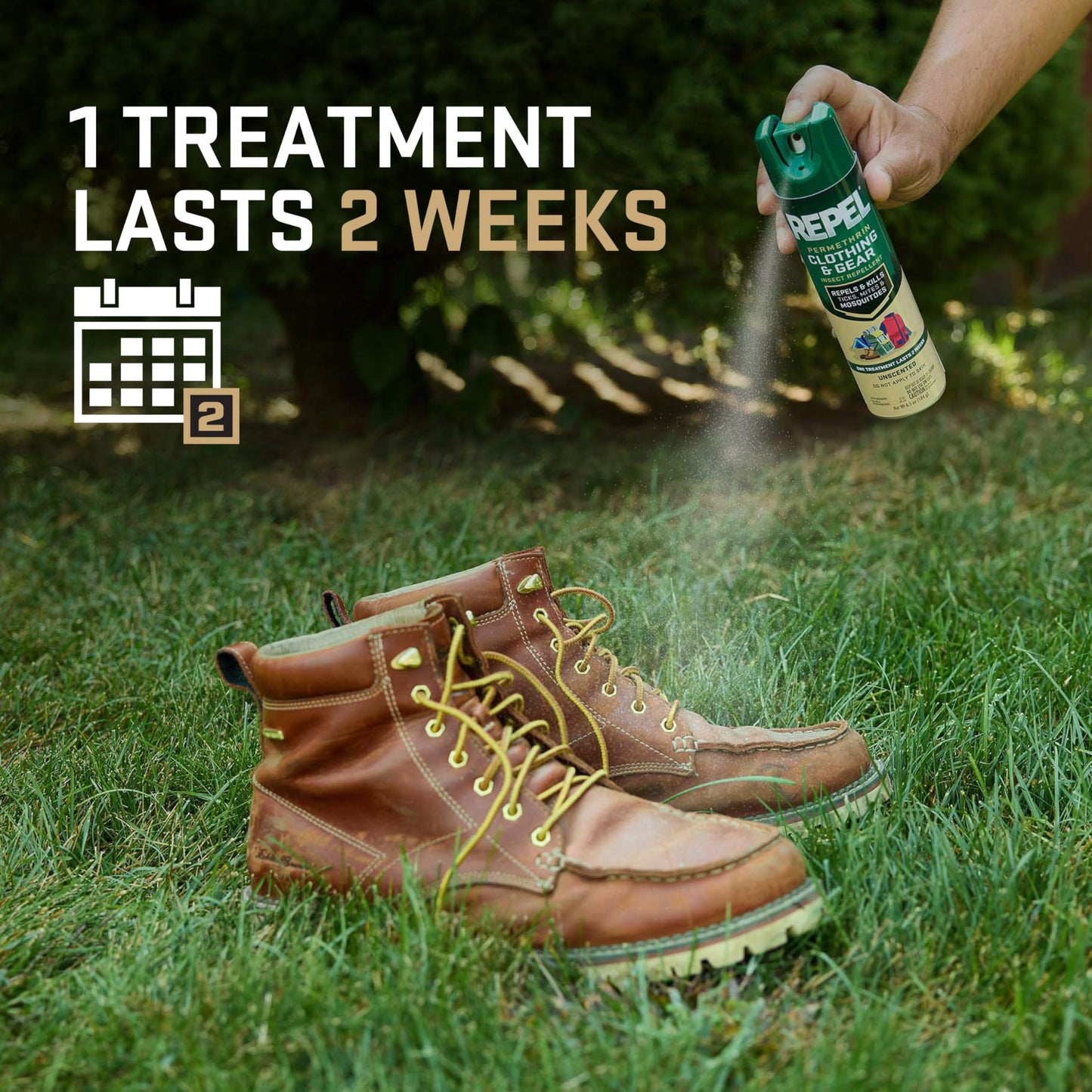 Repel Permethrin Clothing & Gear Insect Repellent – Aerosol Spray, 6.5 fl oz, Pack of 6