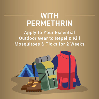 Repel Permethrin Clothing & Gear Insect Repellent – Aerosol Spray, 6.5 fl oz, Pack of 6
